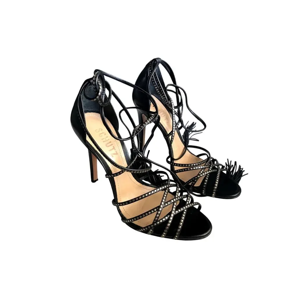 SCHUTZ strappy leather